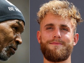 Mike Tyson (à gauche) et Jake Paul s'affronteront dans un match de boxe le 20 juillet.