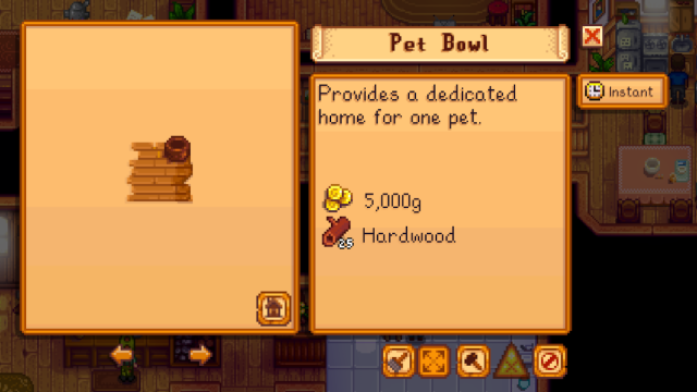 Bol de nourriture à Stardew Valley