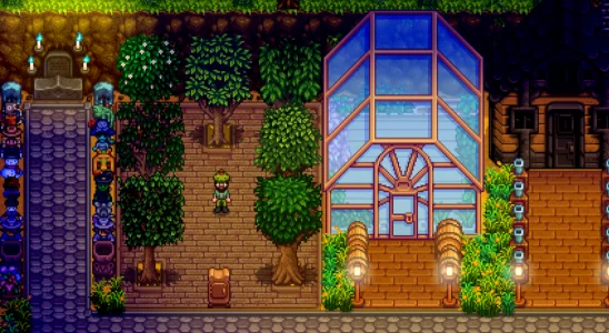 Fruit Trees and Greenhouse in Stardew Valley