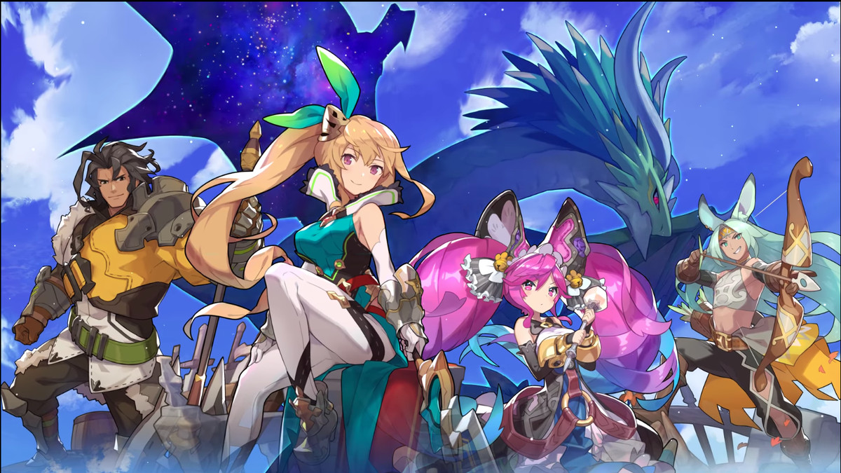 Une gamme colorée de personnages de Dragalia Lost