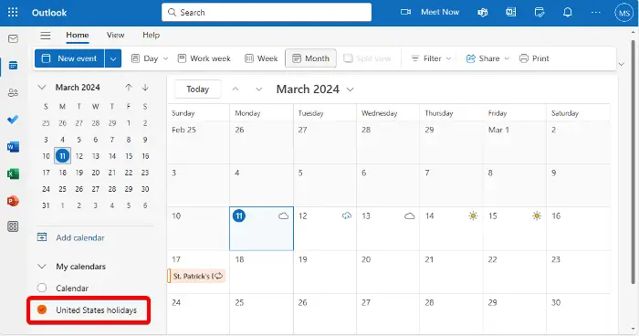 Le calendrier Outlook ne se synchronise pas