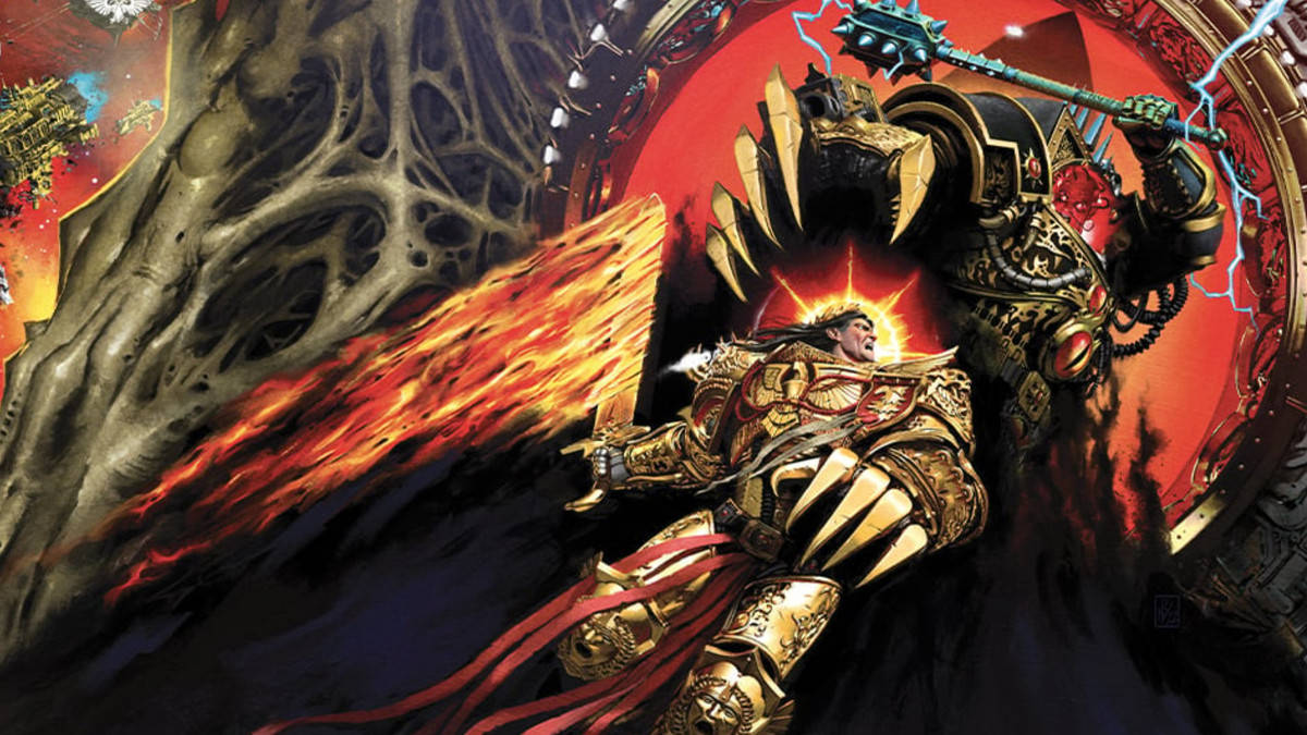 Couverture de The End and the Death Vol.  3, montrant Horus et l'Empereur engagés dans un combat mortel.