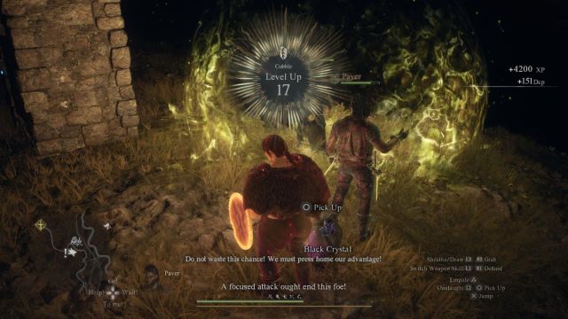 passer au niveau supérieur après le combat contre les dragons dogma 2