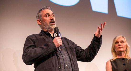 Alex Garland and Kirsten Dunst at the premiere of "Civil War" as part of SXSW 2024 Conference and Festivals held at the Paramount Theatre on March 14, 2024 in Austin, Texas.