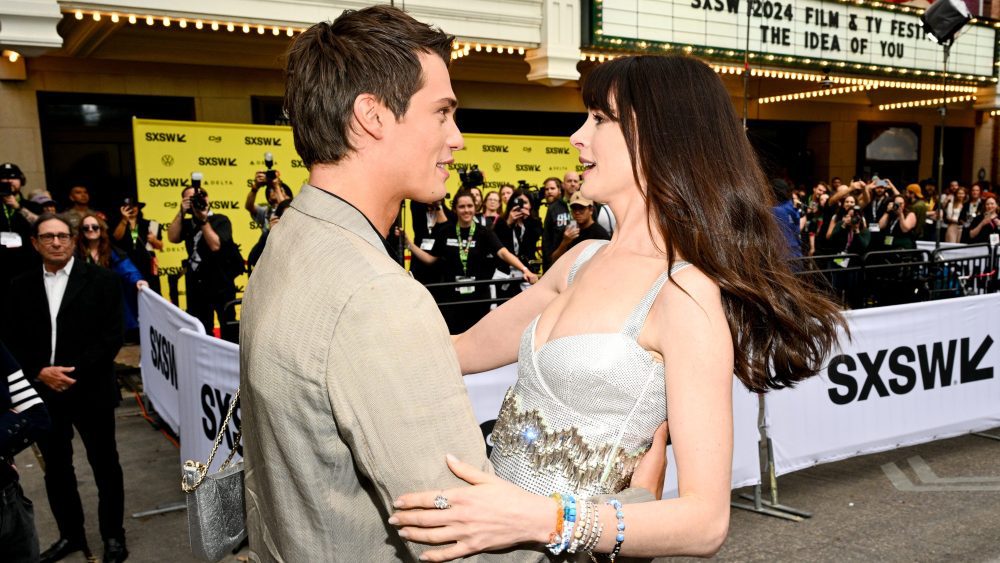 Nicholas Galitzine and Anne Hathaway  'The Idea of You' premiere