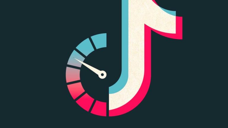 Meter attached to a TikTok logo