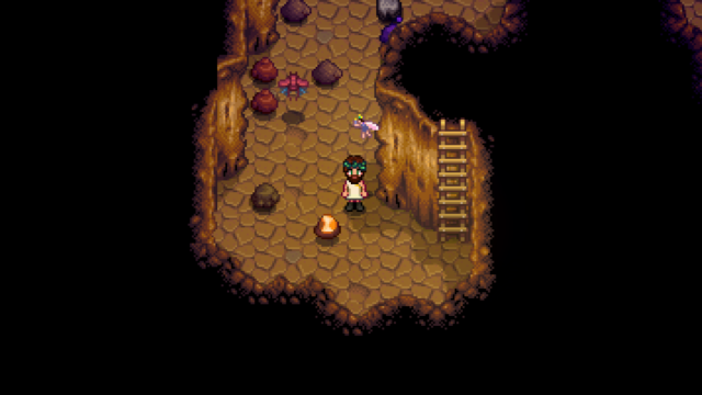 À l'intérieur des mines pendant le Festival du Désert à Stardew Valley