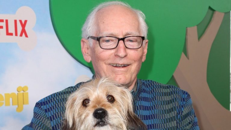 LOS ANGELES, CA - MARCH 11:  Director Joe Camp and Benji attend the premiere of Netflix's "Benji"  at NeueHouse Hollywood on March 11, 2018 in Los Angeles, California.  (Photo by David Livingston/Getty Images)