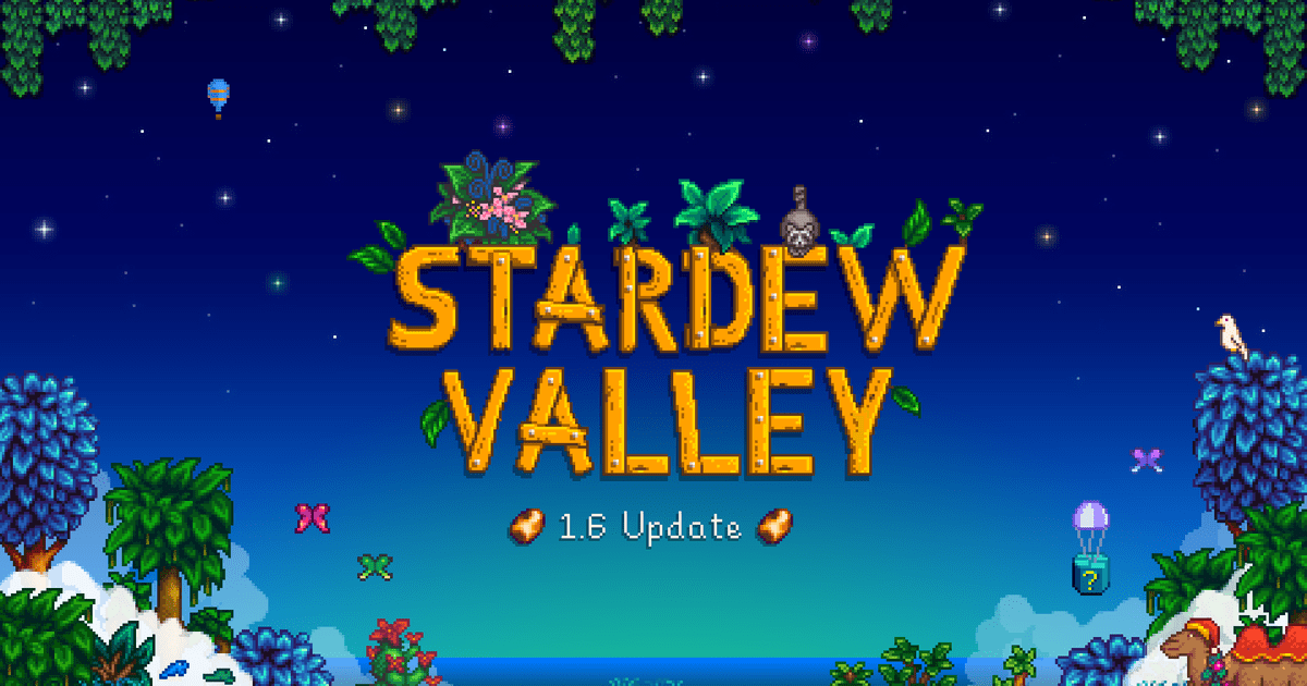 La mise à jour 1.6 de Stardew Valley est enfin là avec des notes de mise à jour incroyablement longues
