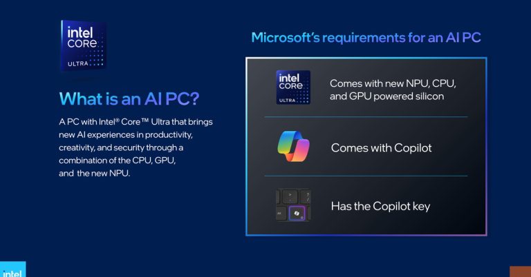 La nouvelle ère de PC IA de Microsoft aura besoin d’une clé Copilot, déclare Intel