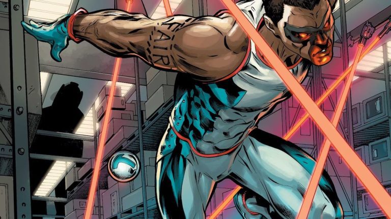 DC Comics artwork of Michael Holt Mr. Terrific