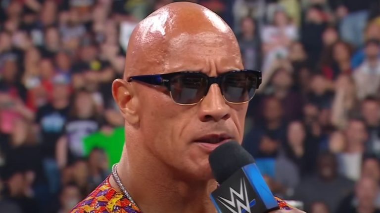 Dwayne Johnson as The Rock in WWE