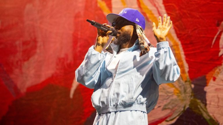 Kendrick Lamar at Life Is Beautiful 2023 on September 23, 2023 in Las Vegas, Nevada. (Photo by Christopher Polk/Billboard via Getty Images)