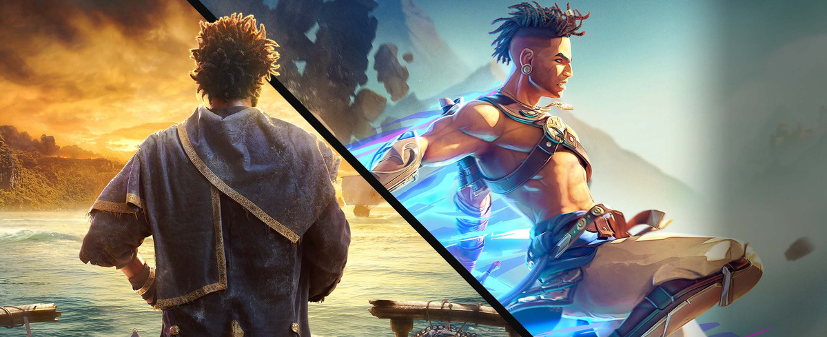 Illustrations clés de la vente Ubisoft Store mettant en vedette Prince of Persia: The Lost Crown et Skull &  Os