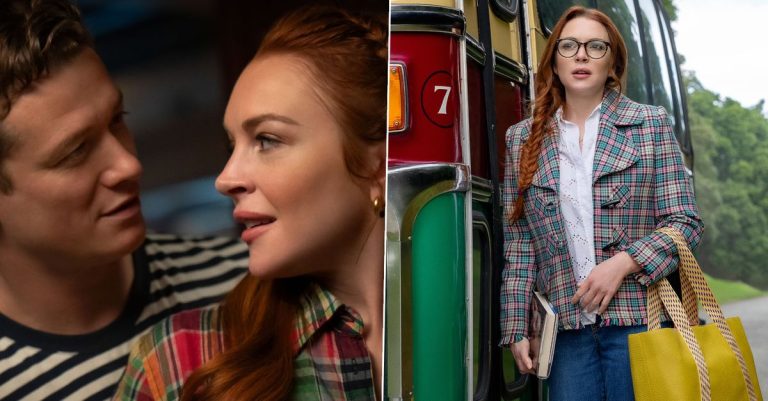 Malgré un score Rotten Tomatoes très clivant, le nouveau film Netflix de Lindsay Lohan grimpe dans le classement du streamer