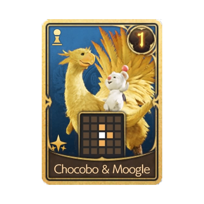 carte chocobo et moogle de renaissance ff7