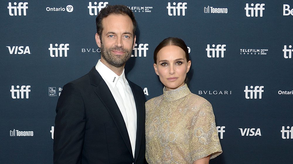 TORONTO, ONTARIO - SEPTEMBER 11: (L-R) Benjamin Millepied and Natalie Portman attends the "Carmen" Premiere during the 2022 Toronto International Film Festival at TIFF Bell Lightbox on September 11, 2022 in Toronto, Ontario. (Photo by Unique Nicole/Getty Images)