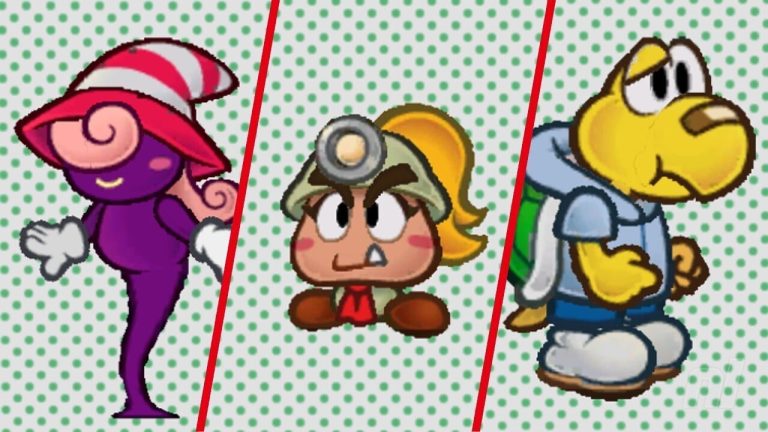 Paper Mario : La Porte Millénaire : Tous les personnages jouables – Meilleurs membres du groupe
