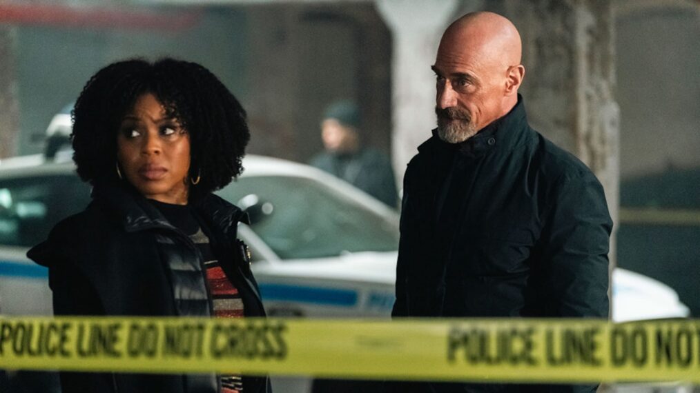 Danielle Moné Truitt as Sgt. Ayanna Bell, Christopher Meloni as Det. Elliot Stabler — 