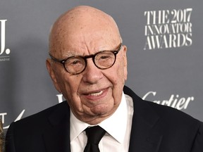 Rupert Murdoch assiste au WSJ.  Magazine 2017 Innovator Awards au Museum of Modern Art de New York le 1er novembre 2017.