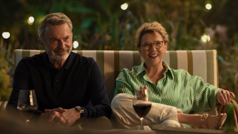 Sam Neill and Annette Bening in 