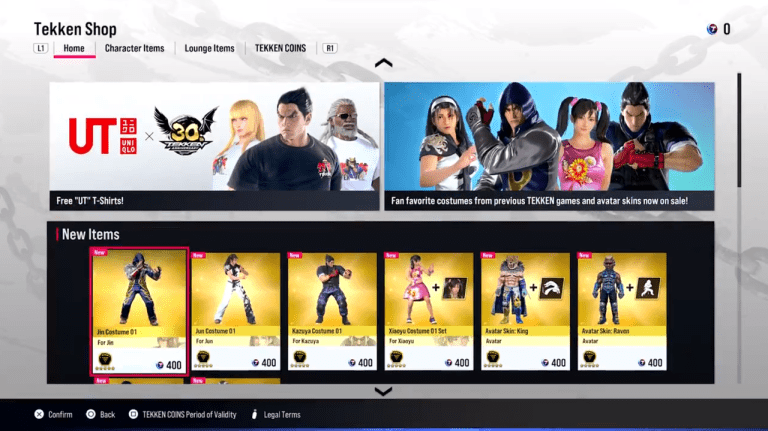 Tekken 8 ouvre une boutique controversée en jeu premium avec des articles de marque Uniqlo
