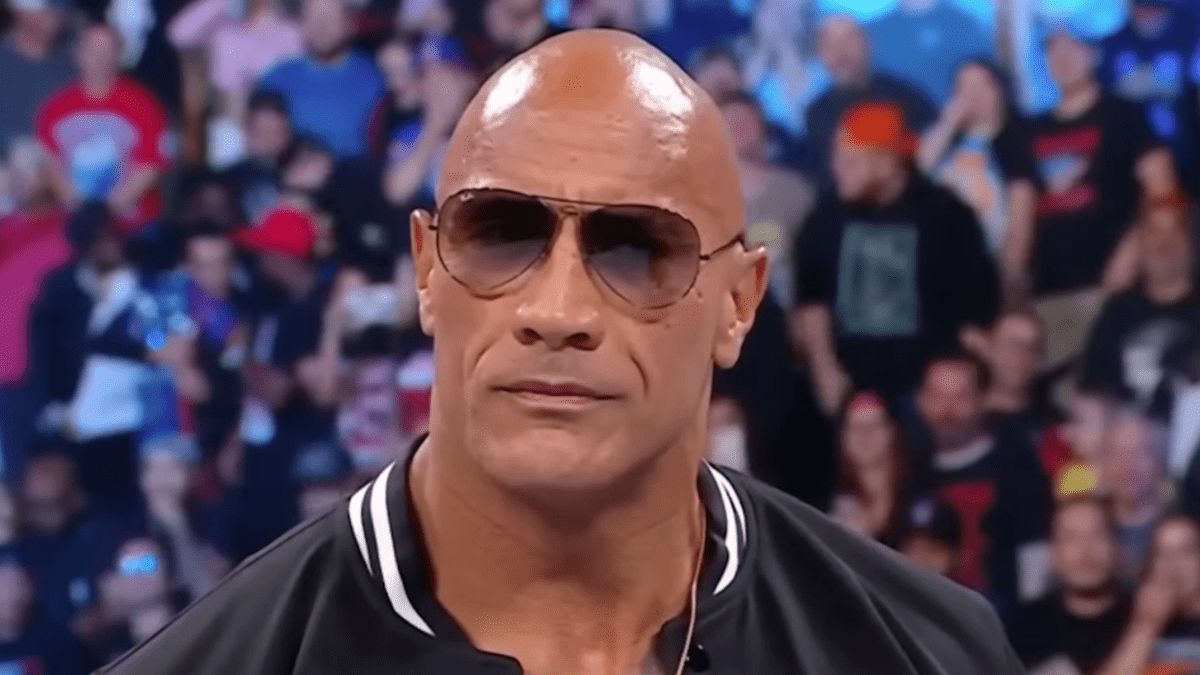 The Rock in sunglasses returning to WWE Smackdown