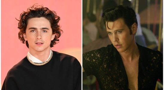 Timothee Chalamet, Austin Butler in "Elvis"