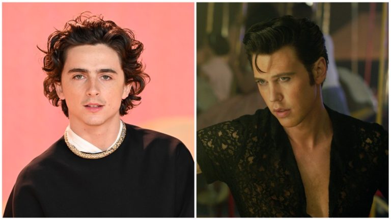 Timothee Chalamet, Austin Butler in "Elvis"