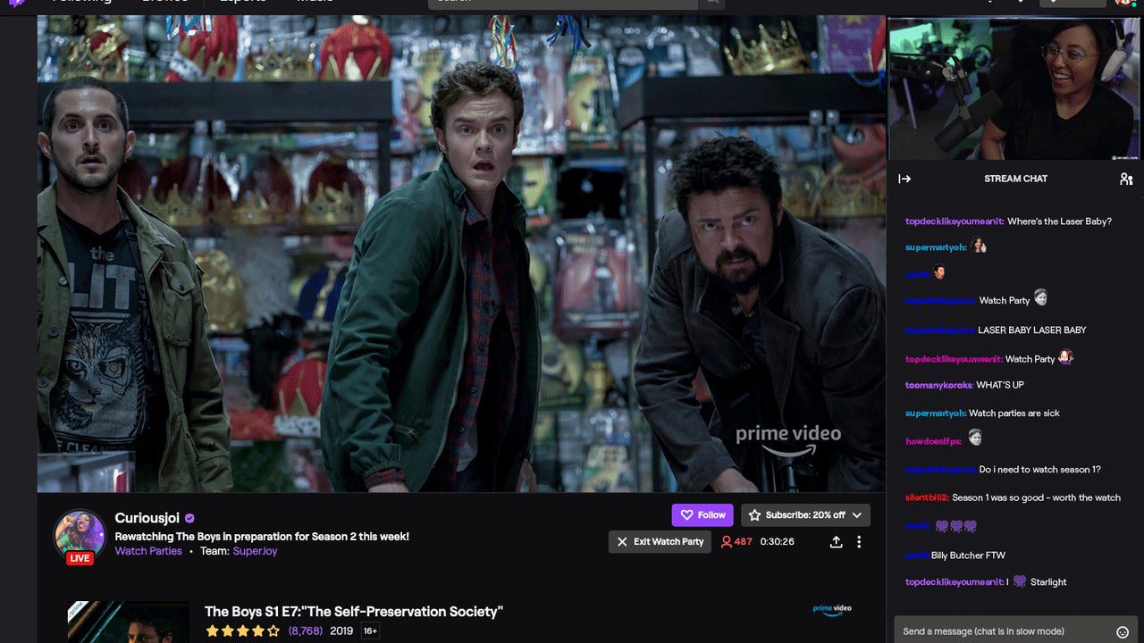 Twitch mettra fin à sa fonctionnalité Prime Video Watch Party le mois prochain
