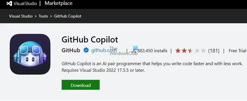 Installation du copilote Github