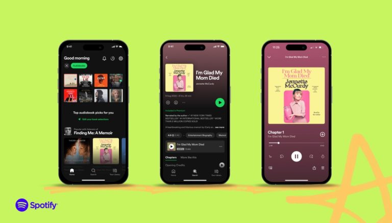 Spotify apporte son avantage de livres audio gratuits pour les utilisateurs Premium au Canada, en Irlande et en Nouvelle-Zélande