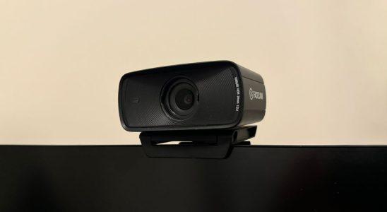 Elgato Facecam MK2 sitting atop a monitor