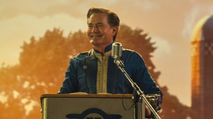 Kyle MacLachlan en tant que superviseur de l'Abri 33 dans Fallout