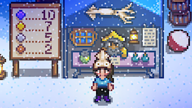 Le chapeau de calmar dans Stardew Valley