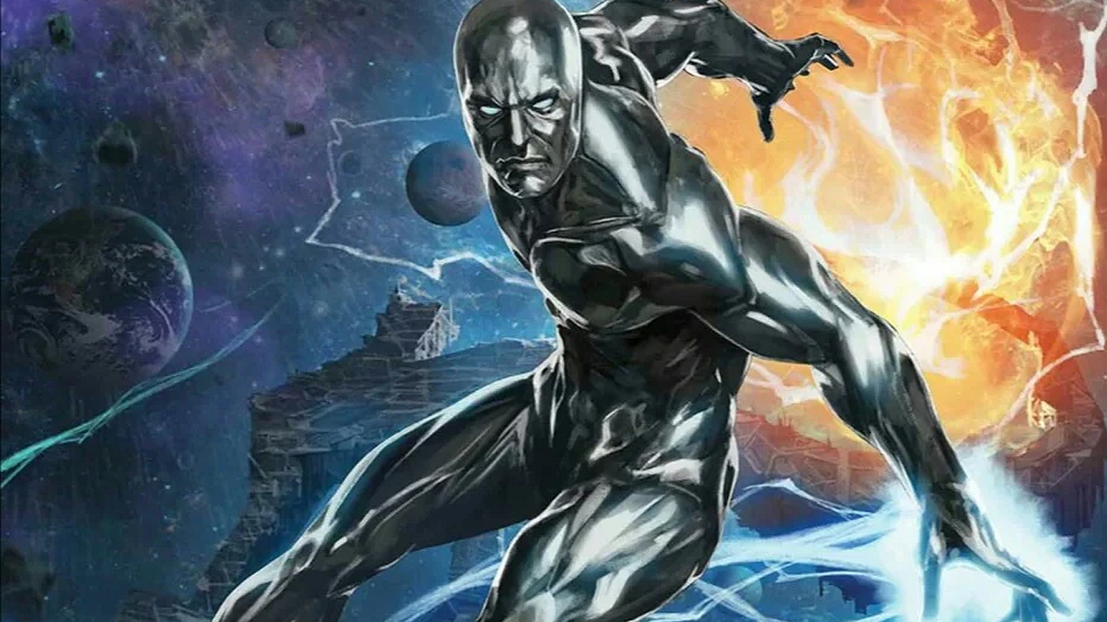 A comic book cover featuring Silver Surfer/Norrin Radd, illustrated by Adi Granov