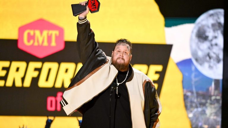 Jelly Roll wins CMT Performance of the Year at the 2024 CMT Music Awards held at the Moody Center on April 7, 2024 in Austin, Texas.