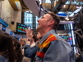 Événement de cotation en bourse de Levi's à New York.