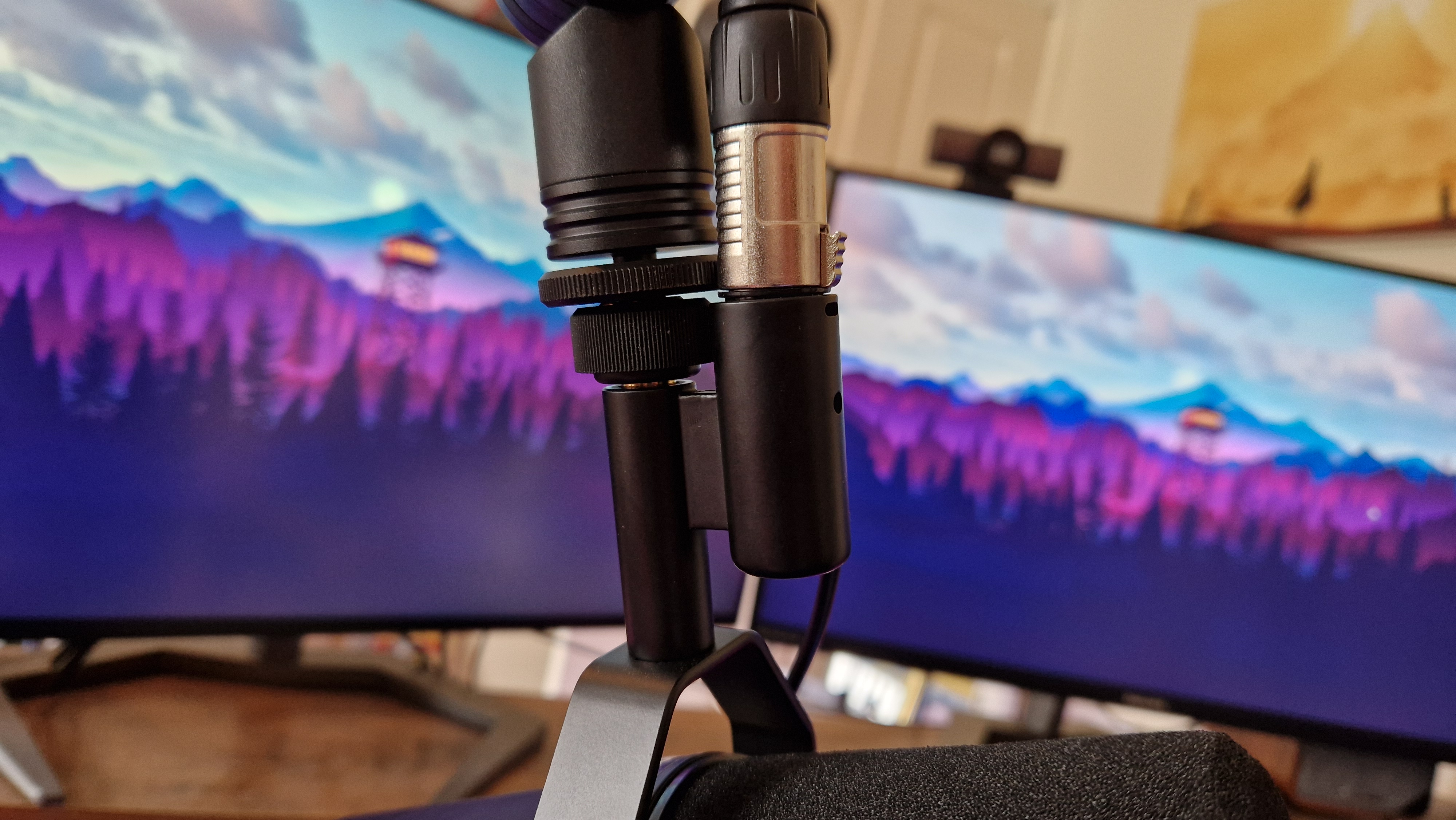 Port XLR caché du Shure SM7dB