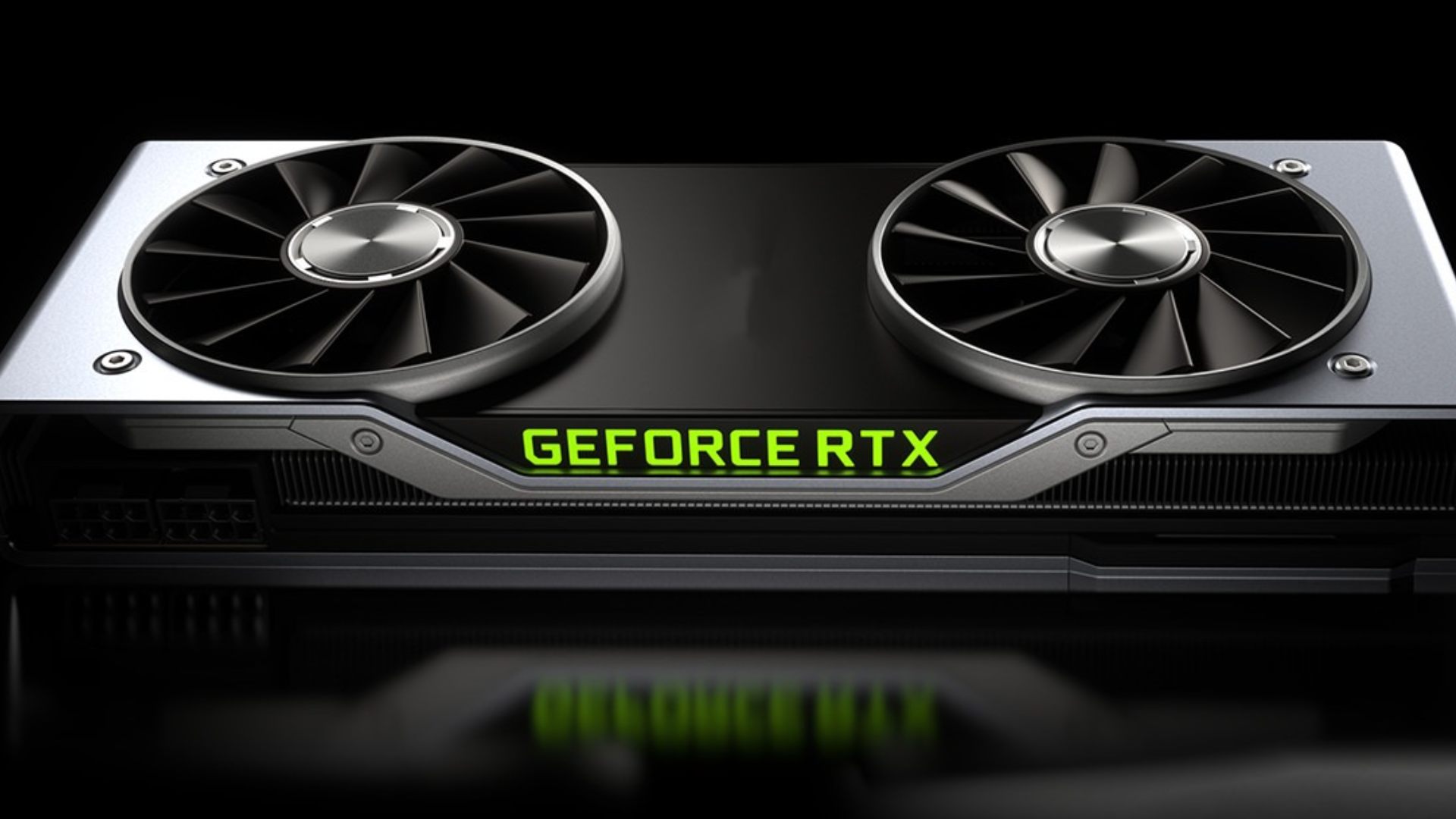 Carte graphique Nvidia GeForce avec fond sombre