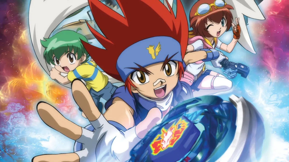 Affiche promotionnelle pour Beyblade Metal Fusion