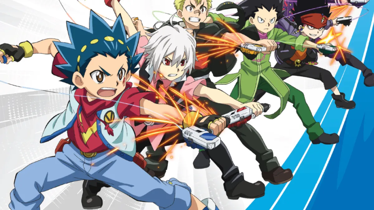 Affiche promotionnelle pour Beyblade Burst