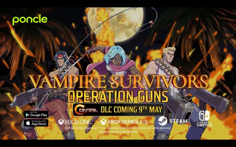 Vampire Survivors révèle le DLC Operation Guns avec Contra
