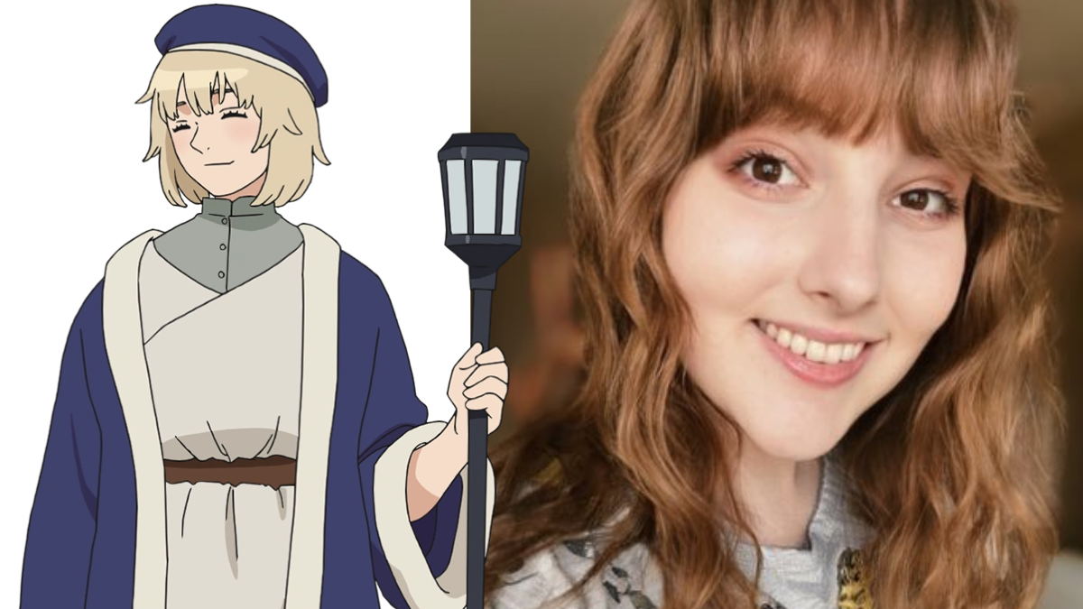 La doubleuse Lisa Reimold dans le rôle de Falin Touden dans Delicious in Dungeon 