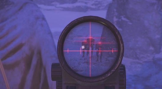 Helldivers 2 screenshot of the B-14 Adjudicator scope