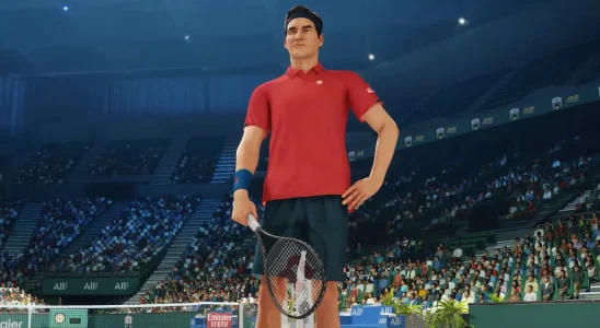 ROGER FEDERER on the court in Top Spin 2K25