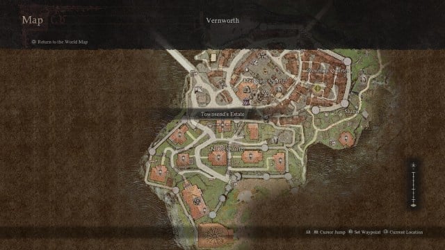 Le domaine de Townsend dans Dragon's Dogma 2