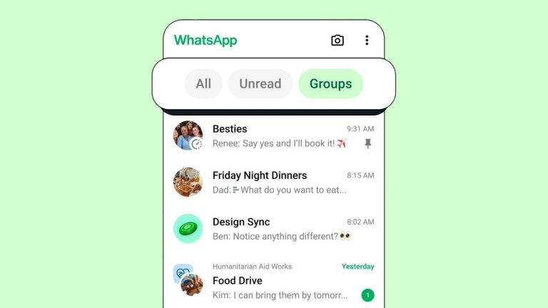 WhatsApp ajoute des filtres pour retrouver facilement les messages