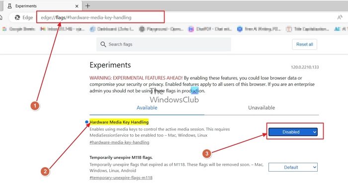 Désactiver l'OSD de volume flottant dans Edge pour Windows