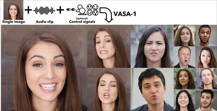 Microsoft VASA-1 AI peut faire chanter ou parler une seule image